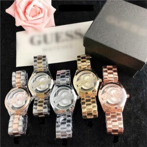 Gue*s New women's watch, youth wrist watch, steel band, Wristwatches skeleton watch, women's time