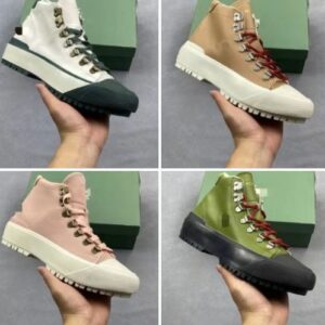 Putian shoes, cross-border women's high-top casual shoes, fabric and canvas mixed flat heel, comfortable and lightweight sports shoes