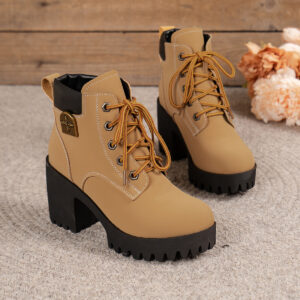 2026 Autumn New Style Women's Martin Boots Chunky Heel High