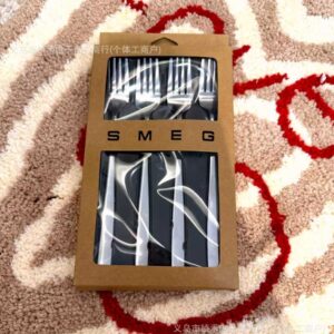 SMEG 304 Stainless Steel Spoon Korean Cute Home Spoon Western Food Long Handle Soup Spoon Eating Spoon Food Grade Gift