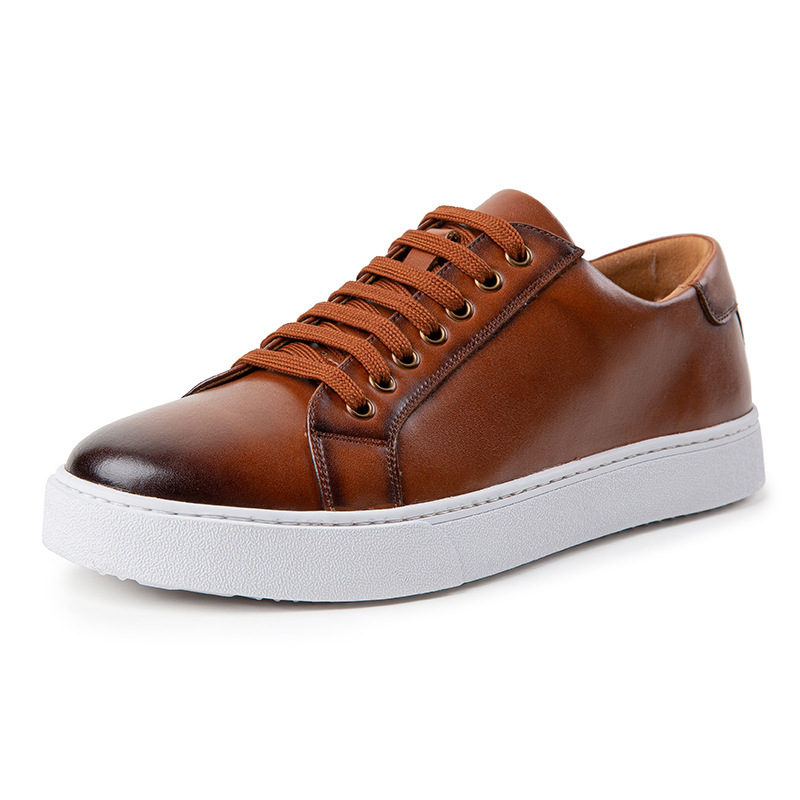 British Style Brushed Casual Shoes Soft Bottom Men - Image 3
