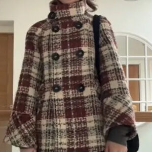 Women's Thickened Classic Style Plaid Coat