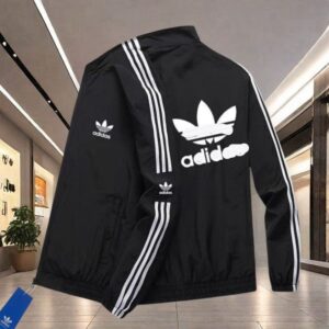 Men's Spring/Autumn 2026 New Trendy Stand Collar Windproof Three Stripes