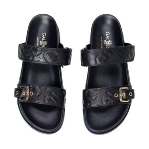 south africa 2024 new foreign trade Galxboy beach slippers women's outer wear flat metal buckles