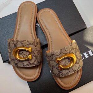 2025 Summer New Arrival Foreign Trade Canvas Women's Flat Slippers, Casual, Versatile, Fashionable, Trendy Soft Leather Sandals