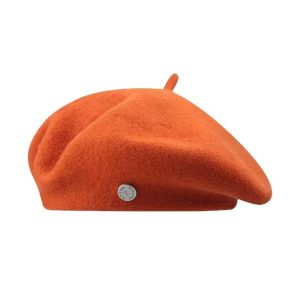 Korean style ins-inspired versatile beret, autumn/winter retro artistic temperament painter hat, solid color wool beret, unisex.