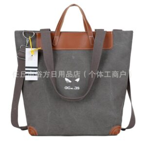 Japanese-style sporty tote bag for women, 2025 new style, large capacity, casual shoulder bag, commuter underarm tote bag.